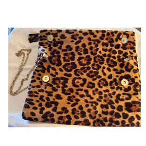 Faux Animal Print Leopard Adjustable Purse
